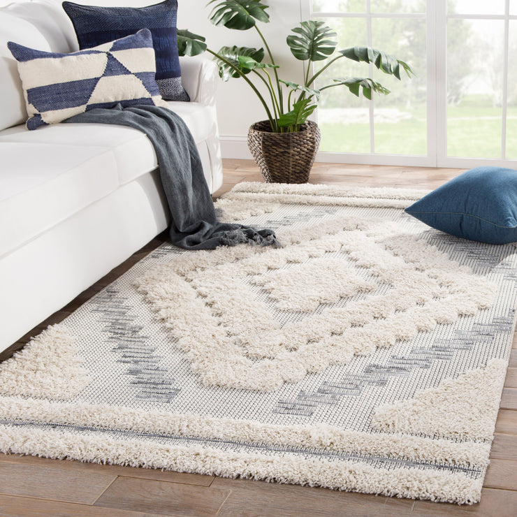 sani indoor outdoor geometric gray cream rug design by jaipur 5
