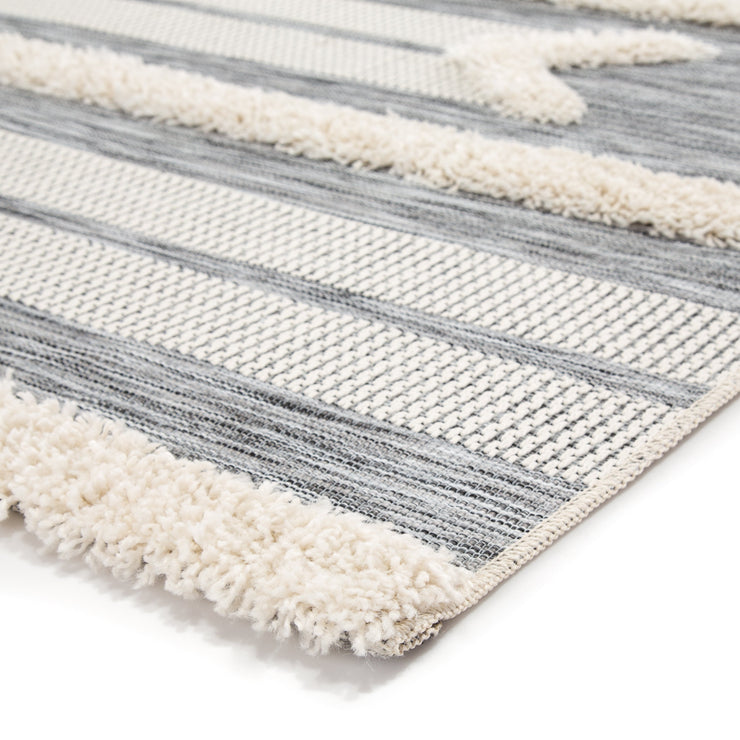 hanai indoor outdoor tribal gray cream rug design by jaipur 3