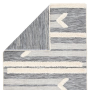 hanai indoor outdoor tribal gray cream rug design by jaipur 4