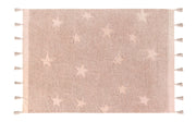 Hippy Stars Rug in Vintage Nude design by Lorena Canals