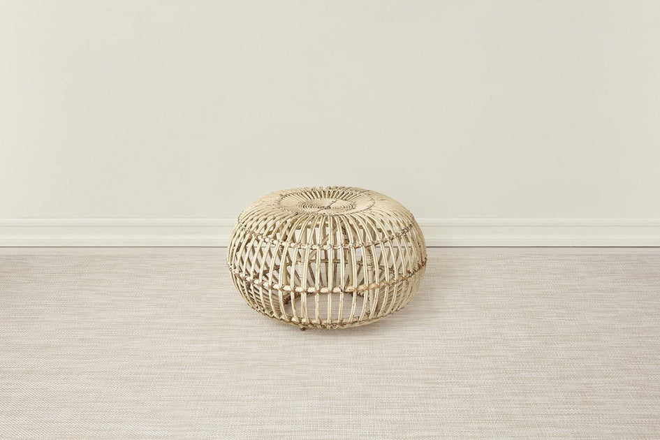 Basketweave Woven Floor Mat, Latte