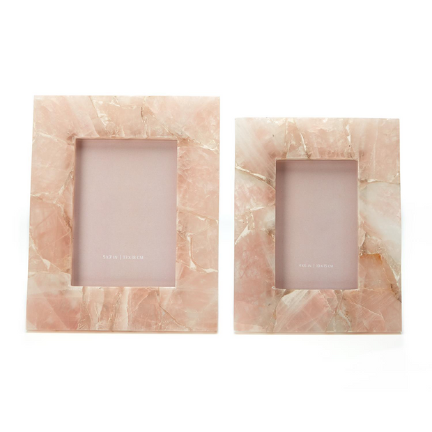 Pink Quartz Photo Frames in Various Sizes