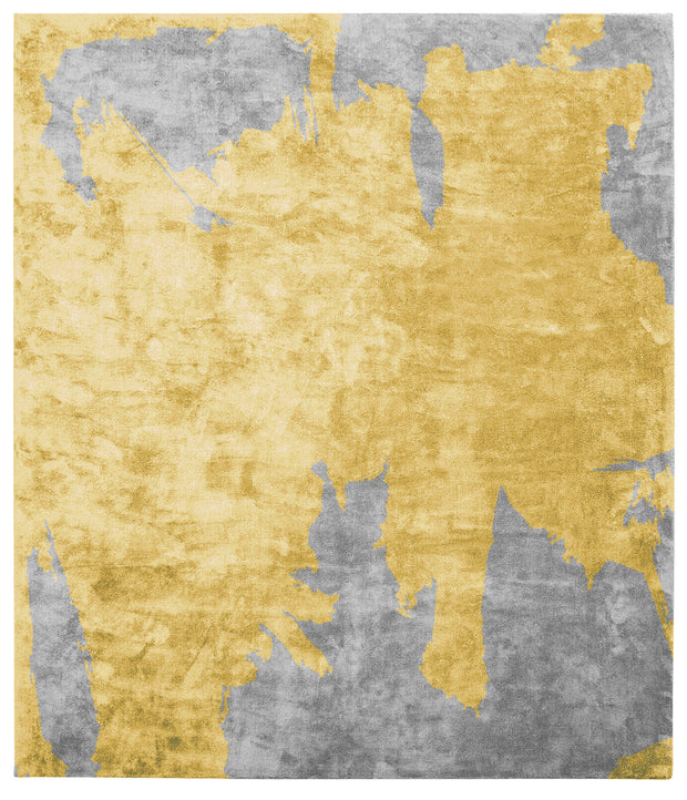 Action Caccia Hand Knotted Rug in Yellow design by Second Studio