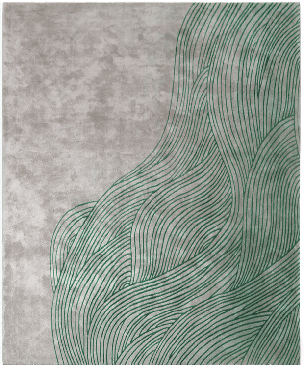 Continua Laguna Hand Tufted Rug in Green design by Second Studio