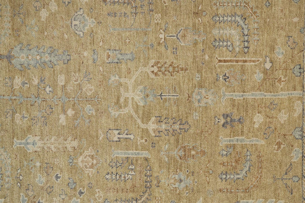 Irie Hand Knotted Gold and Gray Rug by BD Fine Texture Image 1