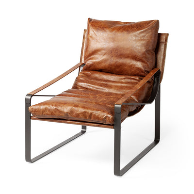 product image for Hornet Leather Accent Chair Mercana Mer 67602 2 88