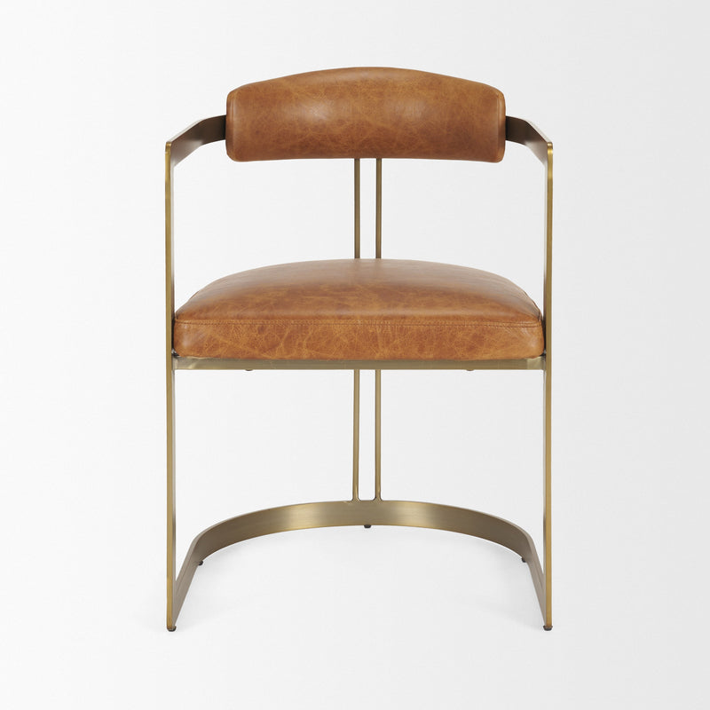 media image for Hollyfield Leather Dining Chair Mercana Mer 50414 4 274