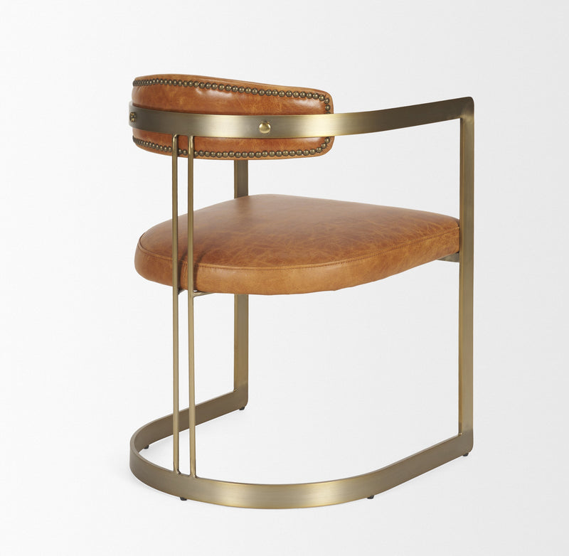 media image for Hollyfield Leather Dining Chair Mercana Mer 50414 10 299