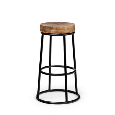 product image of Flynn Bar Wood Seat Stool Series Mercana Mer 50467 1 590