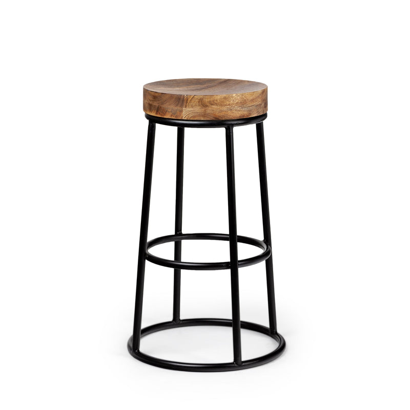 media image for Flynn Bar Wood Seat Stool Series Mercana Mer 50467 1 236