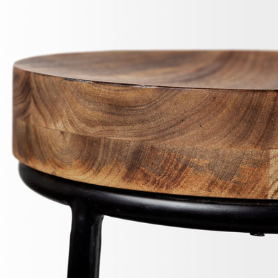 product image for Flynn Bar Wood Seat Stool Series Mercana Mer 50467 3 80