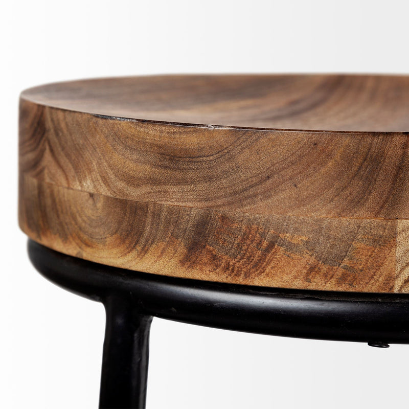 media image for Flynn Bar Wood Seat Stool Series Mercana Mer 50467 3 248