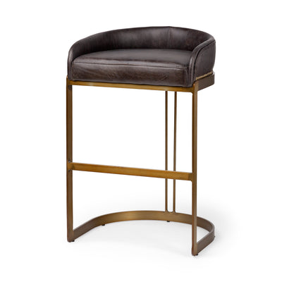 product image for Hollyfield Leather Seat Bar Counter Stool Mercana Mer 67079 3 49