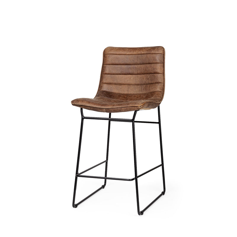 media image for Meritt Leather Seat Bar Counter Stool Mercana Mer 67609 2 290