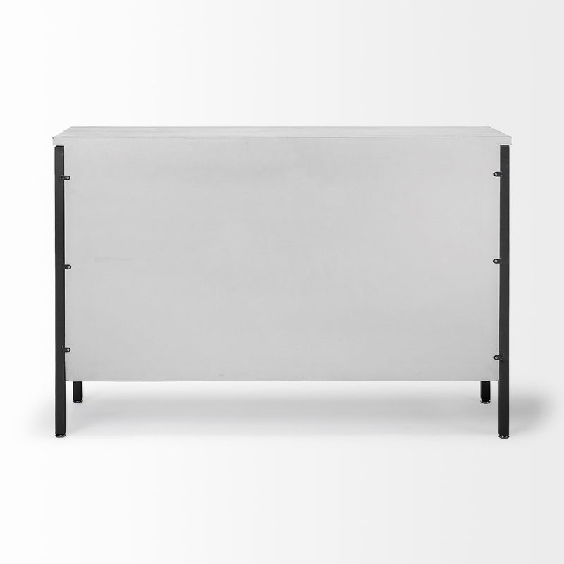 media image for Savannah Gray Accent Cabinet 3 Door Mercana Mer 68268 4 258