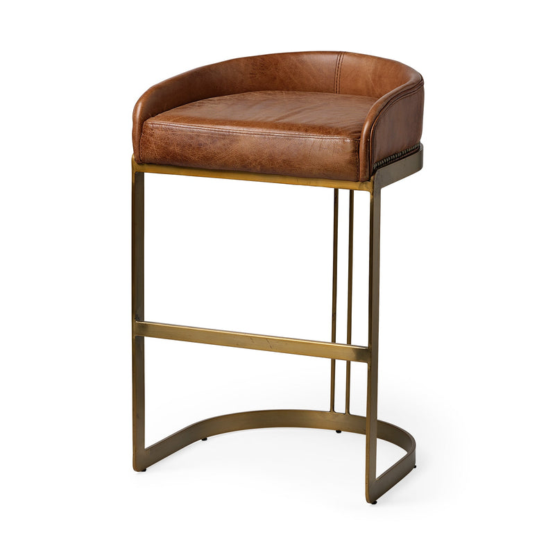 media image for Hollyfield Leather Seat Bar Counter Stool Mercana Mer 67079 4 259