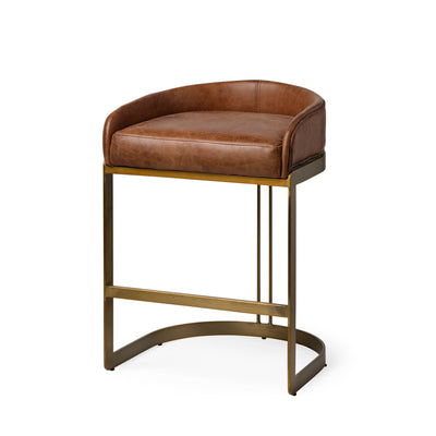 product image for Hollyfield Leather Seat Bar Counter Stool Mercana Mer 67079 2 46