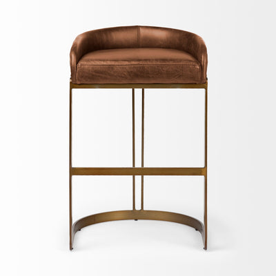 product image for Hollyfield Leather Seat Bar Counter Stool Mercana Mer 67079 8 5