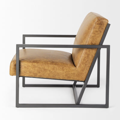 product image for Armelle Leather Accent Chair Mercana Mer 67083 5 82