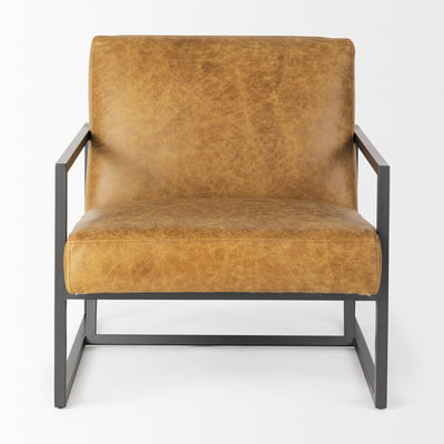product image for Armelle Leather Accent Chair Mercana Mer 67083 3 49