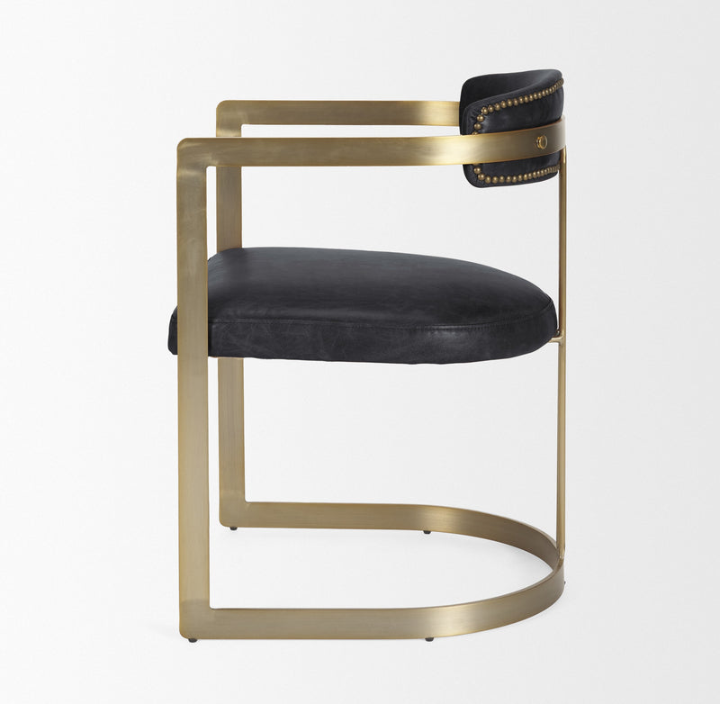 media image for Hollyfield Leather Dining Chair Mercana Mer 50414 5 249