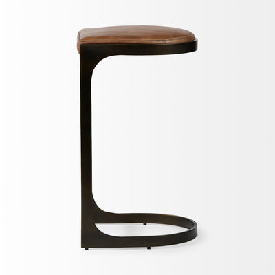 product image for Tyson Leather Seat Bar Counter Stool Mercana Mer 69267 5 48