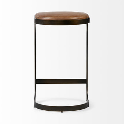 product image for Tyson Leather Seat Bar Counter Stool Mercana Mer 69267 9 82