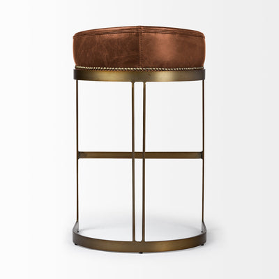 product image for Hollyfield Leather Seat Bar Counter Stool Mercana Mer 67079 16 38