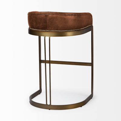 product image for Hollyfield Leather Seat Bar Counter Stool Mercana Mer 67079 20 66