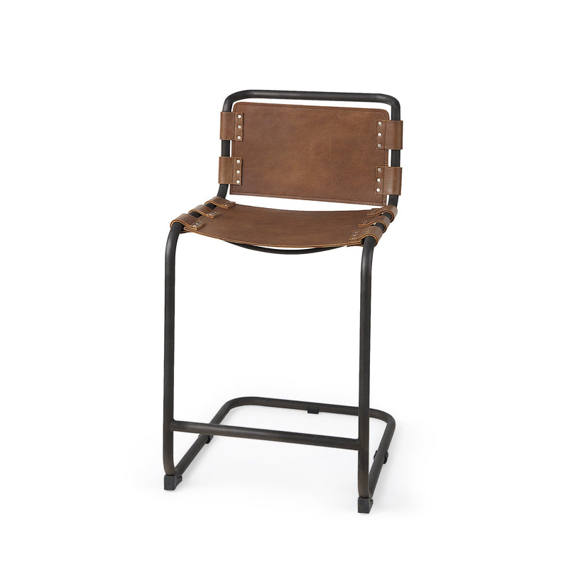 media image for Berbick Leather Seat Bar Counter Stool Mercana Mer 69276 1 29