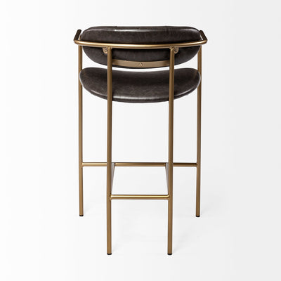 product image for Parker Leather Seat Bar Counter Stool Mercana Mer 70780 11 2