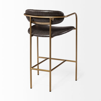 product image for Parker Leather Seat Bar Counter Stool Mercana Mer 70780 14 21