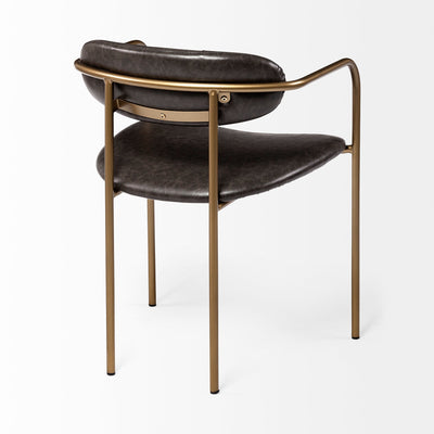 product image for Parker Leather Dining Chair Mercana Mer 70779 8 35