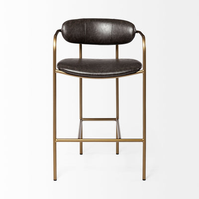 product image for Parker Leather Seat Bar Counter Stool Mercana Mer 70780 5 73