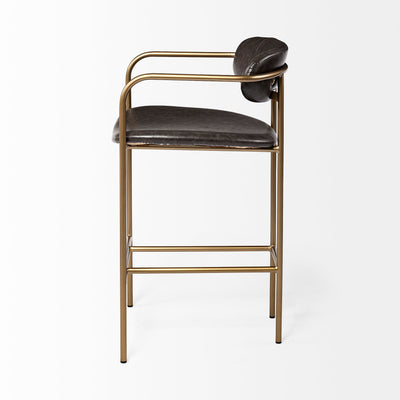 product image for Parker Leather Seat Bar Counter Stool Mercana Mer 70780 8 79