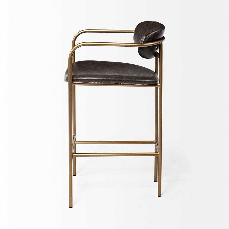 media image for Parker Leather Seat Bar Counter Stool Mercana Mer 70780 8 297