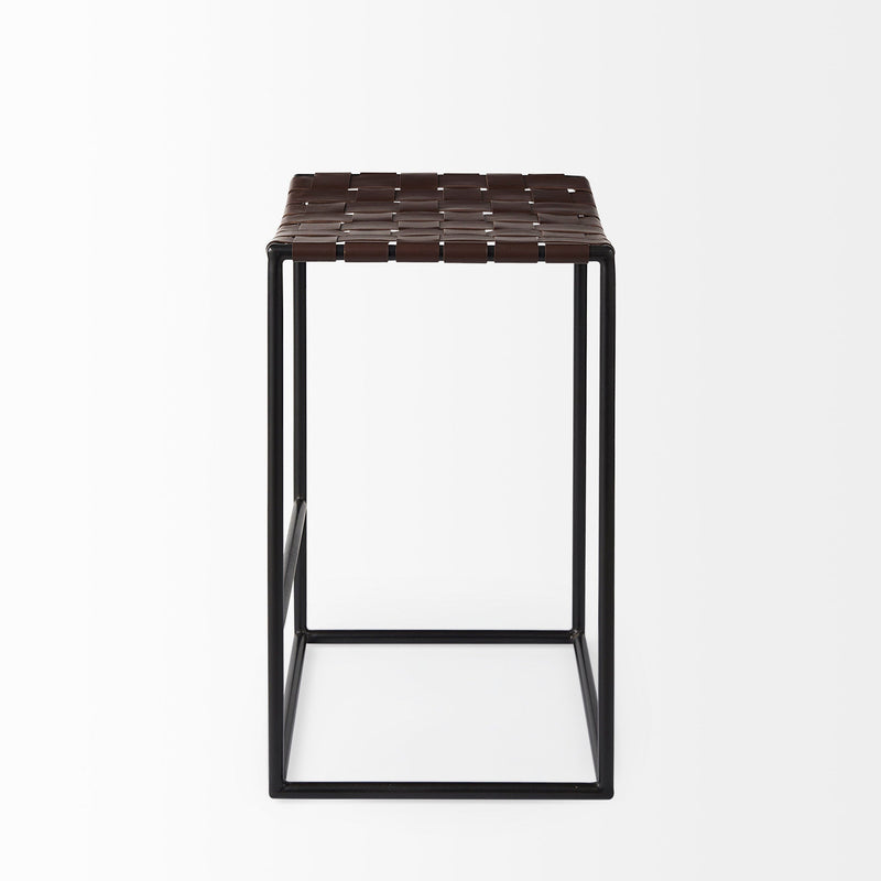 media image for Clarissa Leather Seat Bar Counter Stool Mercana Mer 69392 10 281