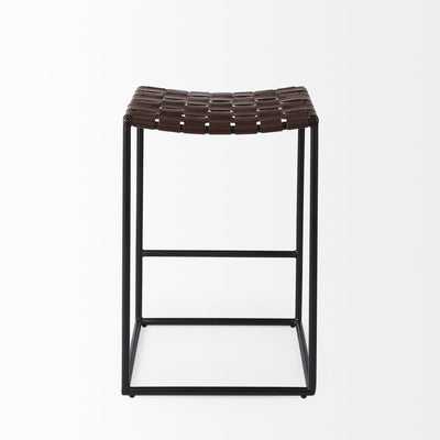 product image for Clarissa Leather Seat Bar Counter Stool Mercana Mer 69392 13 40