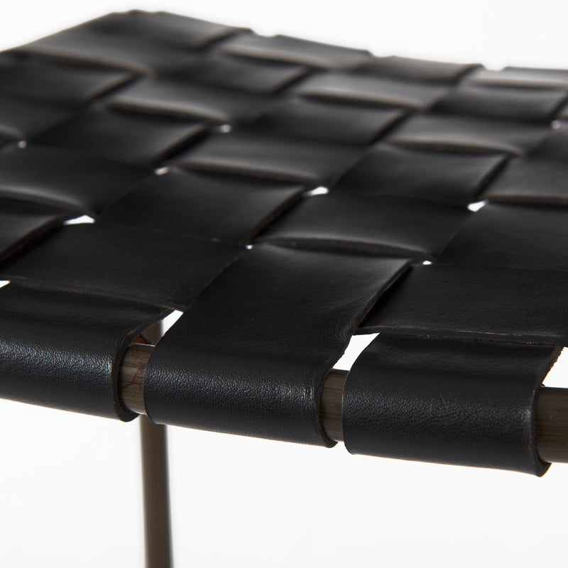 media image for Clarissa Leather Seat Bar Counter Stool Mercana Mer 69392 24 223