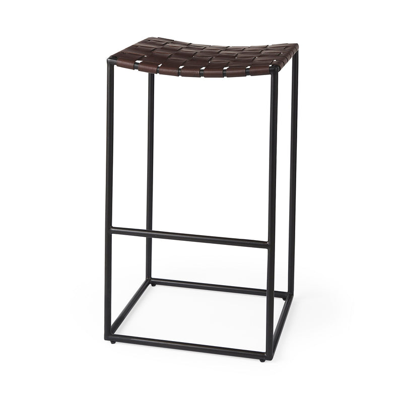 media image for Clarissa Leather Seat Bar Counter Stool Mercana Mer 69392 3 214