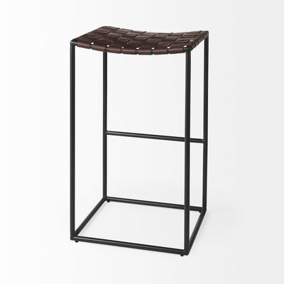 product image for Clarissa Leather Seat Bar Counter Stool Mercana Mer 69392 17 97