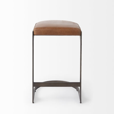 product image for Tyson Leather Seat Bar Counter Stool Mercana Mer 69267 30 49