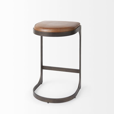 product image for Tyson Leather Seat Bar Counter Stool Mercana Mer 69267 14 83