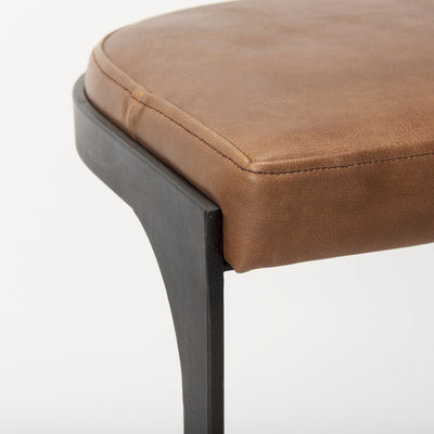 product image for Tyson Leather Seat Bar Counter Stool Mercana Mer 69267 18 32