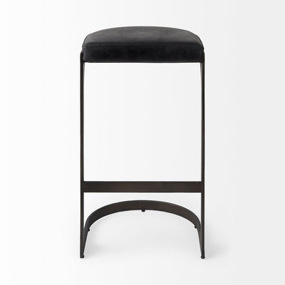 product image for Tyson Leather Seat Bar Counter Stool Mercana Mer 69267 31 33