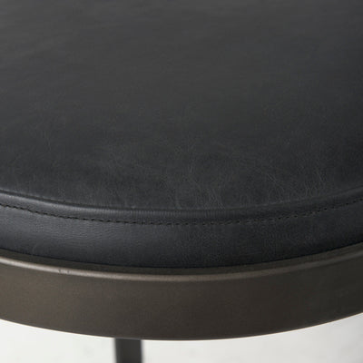 product image for Tyson Leather Seat Bar Counter Stool Mercana Mer 69267 24 82