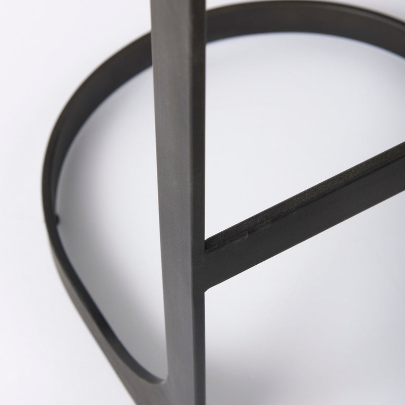 media image for Tyson Leather Seat Bar Counter Stool Mercana Mer 69267 26 249