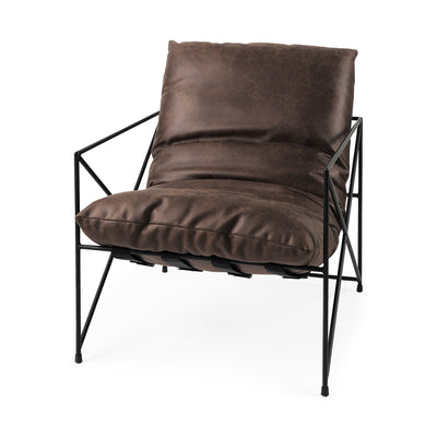 product image of Leonidas Leather Accent Chair Mercana Mer 69461 1 555