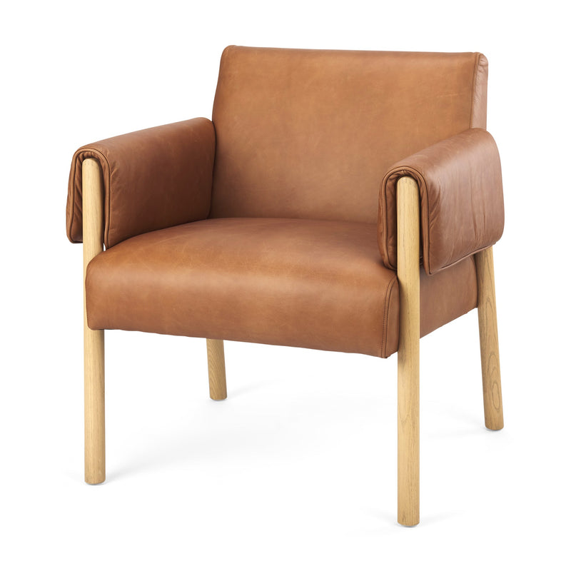 media image for Ashton Leather Accent Chair Mercana Mer 69821 3 256