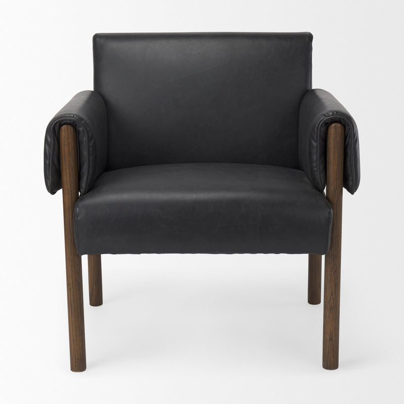 media image for Ashton Leather Accent Chair Mercana Mer 69821 5 25